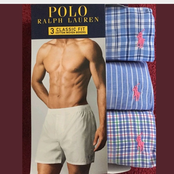 ralph lauren woven boxer shorts